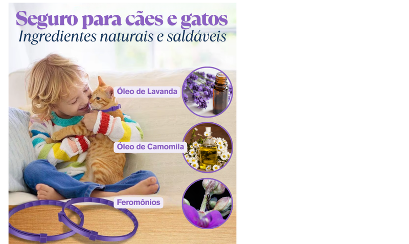 Coleira Antiestresse para Pets