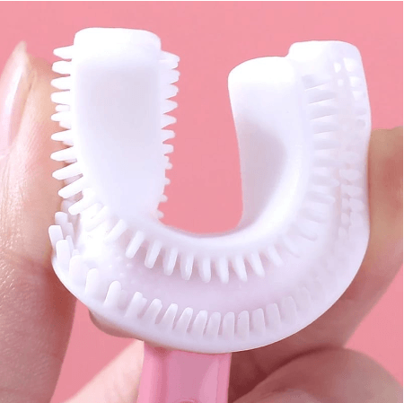 Escova Dental Macia Infantil 360° Em Forma De U - Global Utilidade